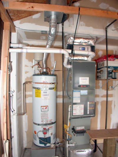 Lower level fireplace